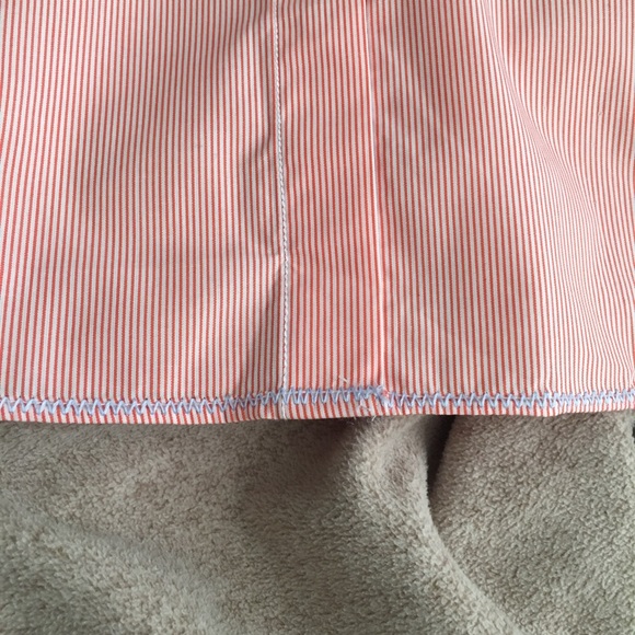 Orvis Carefree Women’s Button Down Orange (coral) and  White, - Picture 5 of 8